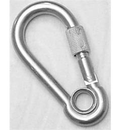 Pelikankrok AISI316 m/sikring+øye 80x8mm